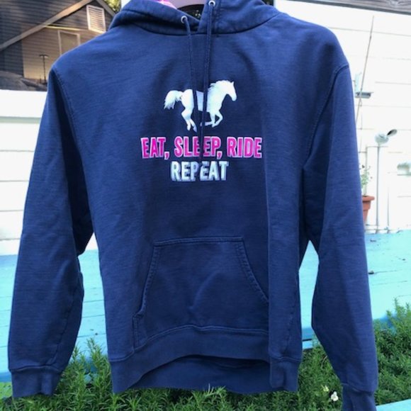 "Eat, Sleep, Ride, Repeat" Women's pullover hoodie - Picture 5 of 5